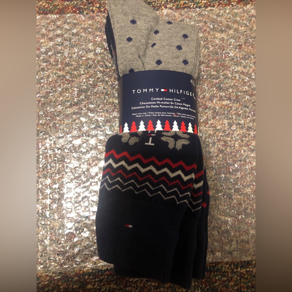 Tommy Hilfiger Men's 4-Pk. Crew Dress Socks, NWT